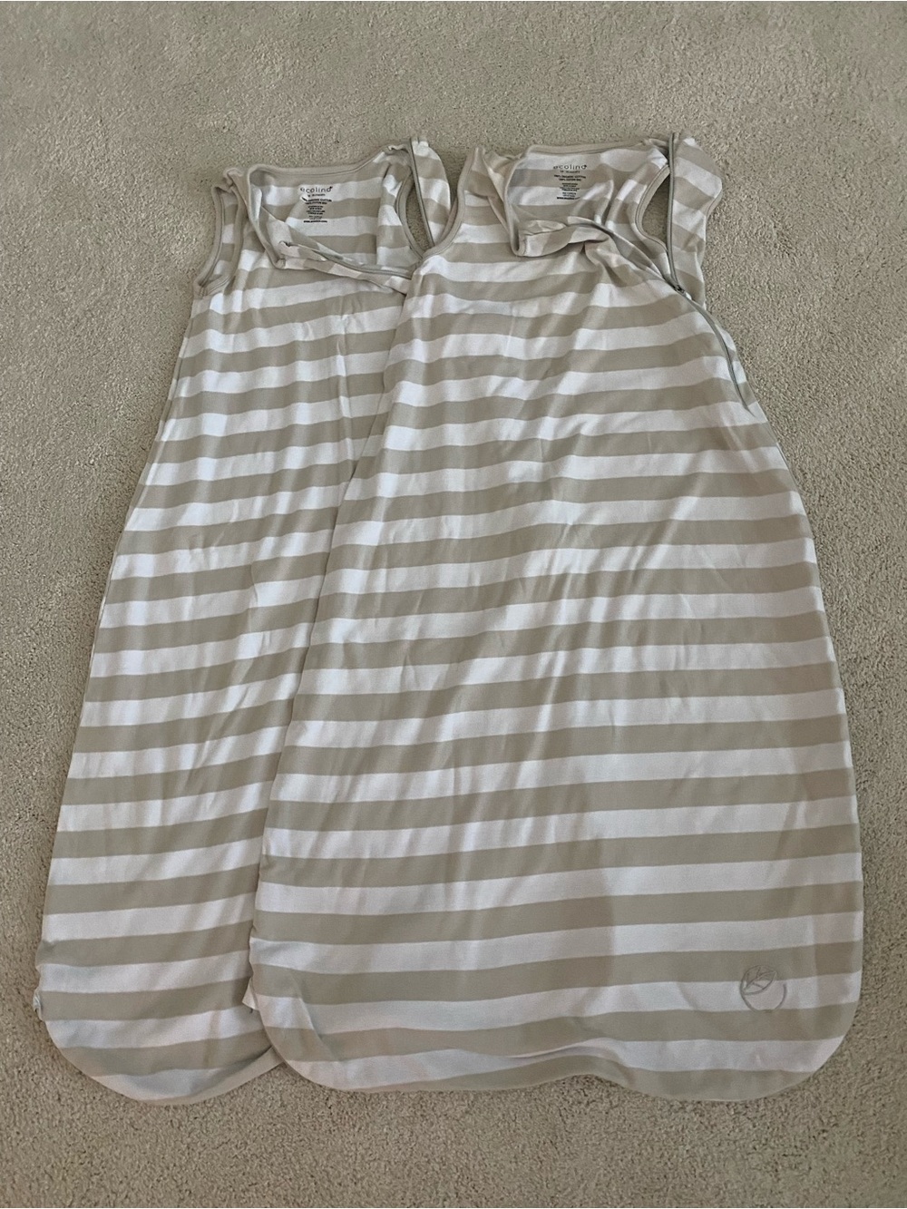 Two Ecolino, Size 18-36 months, Woolino’s Organic Cotton sleep sack
